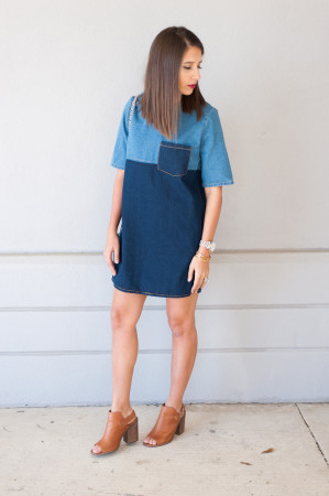 Dress Up Buttercup // A Houston-based fashion and inspiration blog developed to daily inspire your own personal style by Dede Raad | Colorblock Denim