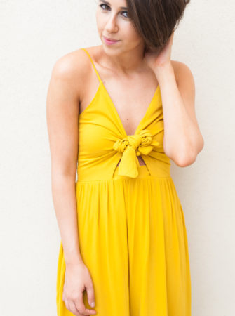 Dress Up Buttercup // A Houston-based fashion and inspiration blog developed to daily inspire your own personal style by Dede Raad | Yellow Tie Front