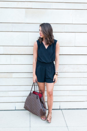Dress Up Buttercup // A Houston-based fashion and inspiration blog developed to daily inspire your own personal style by Dede Raad | Black Romper for a Black Day