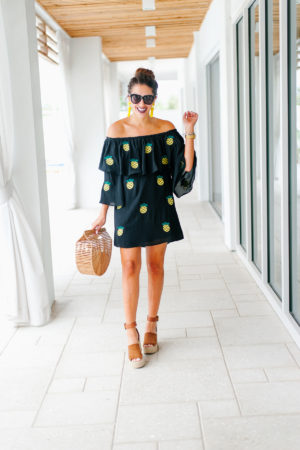 Dress Up Buttercup printed pineapple patches dress