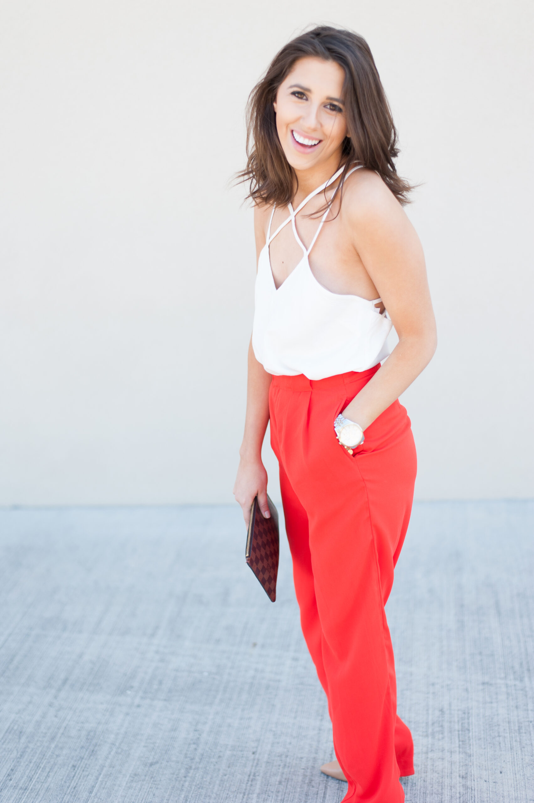 Dress Up Buttercup | Houston Fashion Blog - Dede Raad | Red Wide Leg